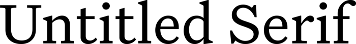 Untitled Serif font preview