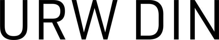 URW DIN font preview