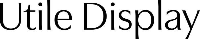 Utile Display font preview