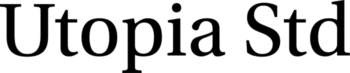 Utopia Std font preview