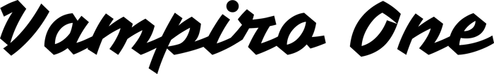 Vampiro One font preview