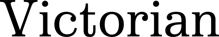 Victorian font preview