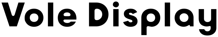 Vole Display font preview