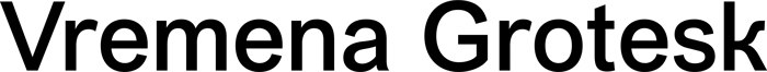 Vremena Grotesk font preview