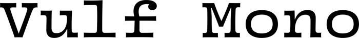 Vulf Mono font preview