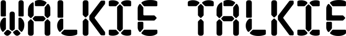Walkie Talkie font preview