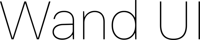 Wand UI font preview