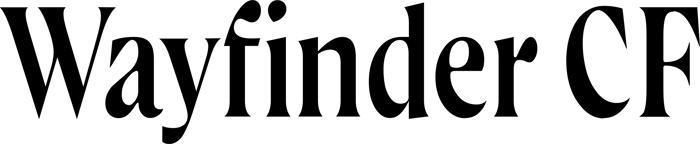 Wayfinder CF font preview