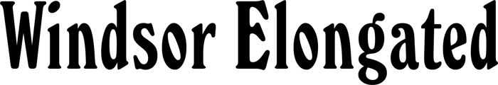 Windsor Elongated font preview