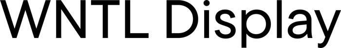 WNTL Display font preview
