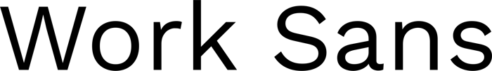 Work Sans font preview