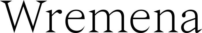 Wremena font preview