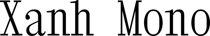 Xanh Mono font preview