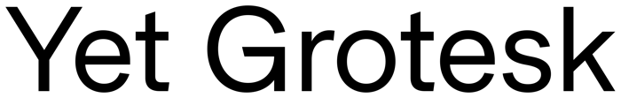 Yet Grotesk font preview