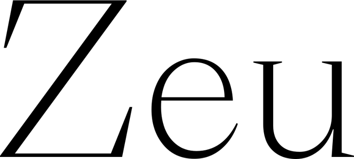 Zeu font preview