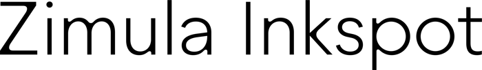 Zimula Inkspot font preview