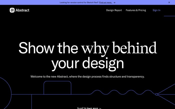 Abstract website preview