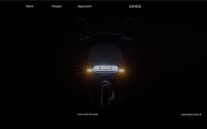 Cinco website preview