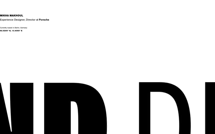 Mikha Makhoul website preview