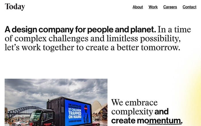 Today website preview