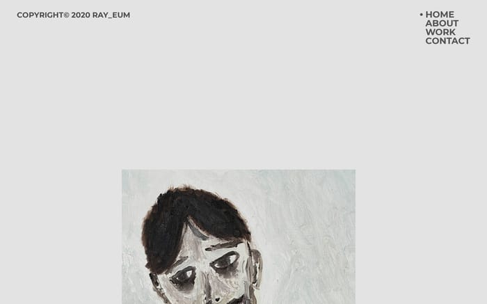 Ray_eum Portfolio website preview