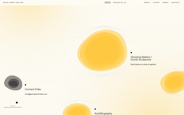 Erika Senft Miller website preview