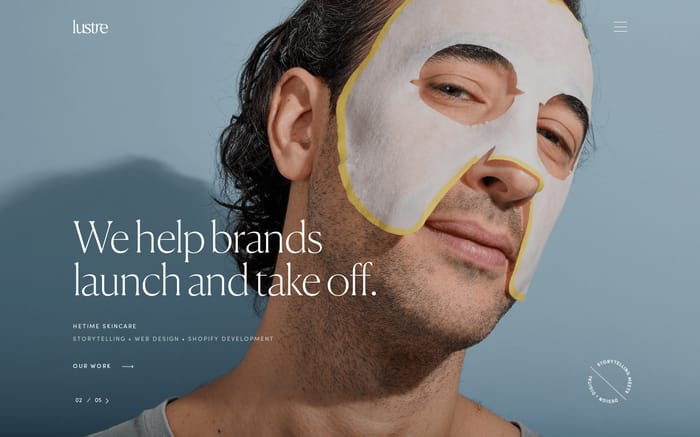 Lustre website preview
