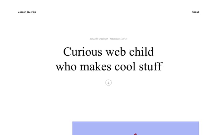 Joseph Quercia website preview