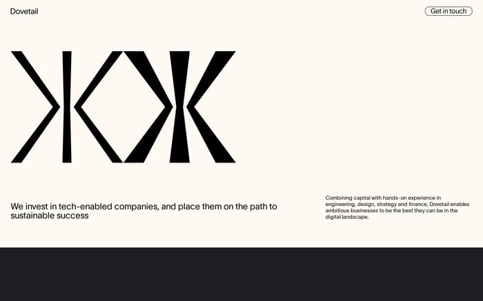 Dovetail website preview
