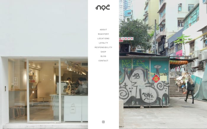 Noc Coffee website preview