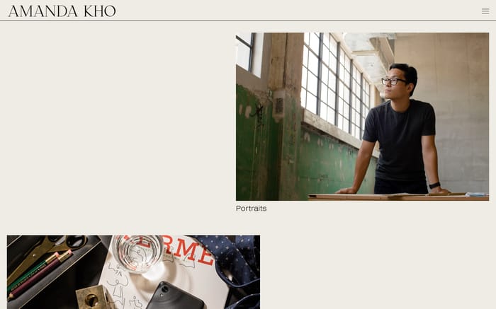 Amanda Kho website preview