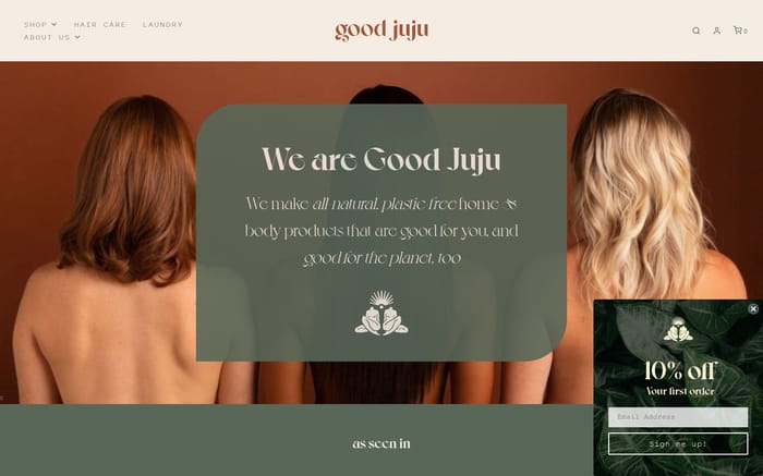 Good Juju website preview