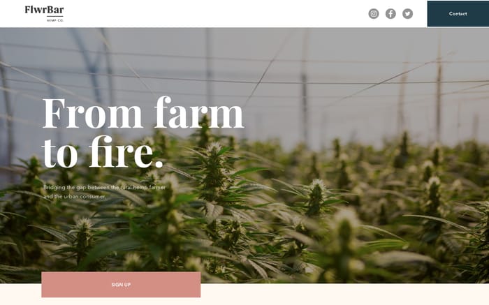 FLWR Bar website preview