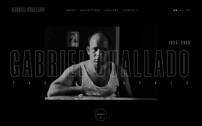 Gabriel Cuallado website preview