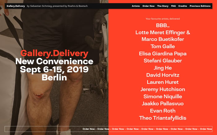 Gallery.Delivery website preview