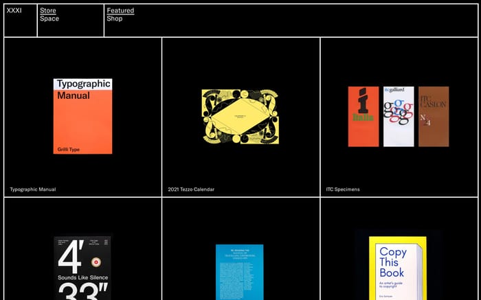 XXXI store website preview