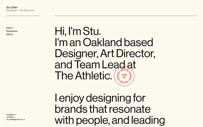 Stu Ohler website preview