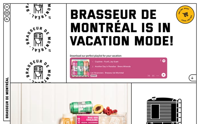 Brasseurs de Montréal website preview