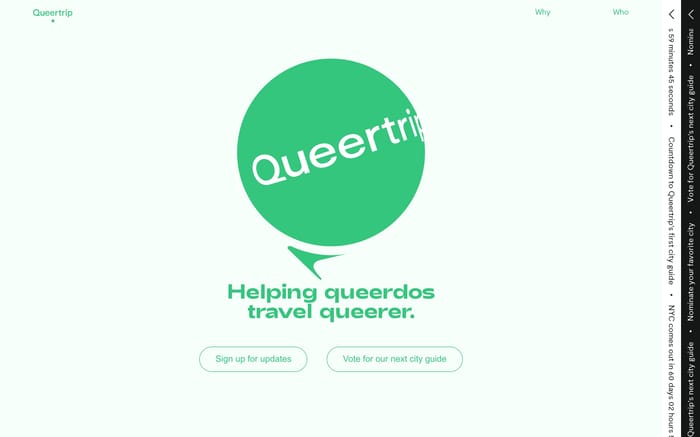 Queertrip website preview