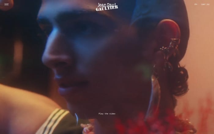 Les Marins by Jean Paul Gaultier website preview