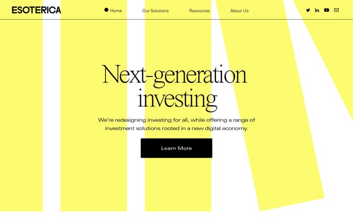  Esoterica Capital website preview