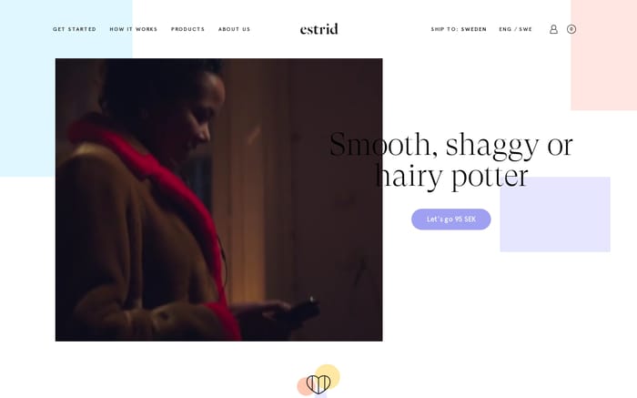 Estrid website preview