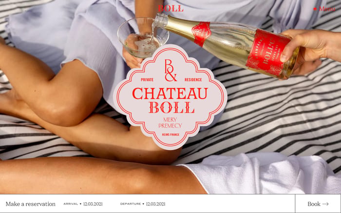 Château Boll website preview