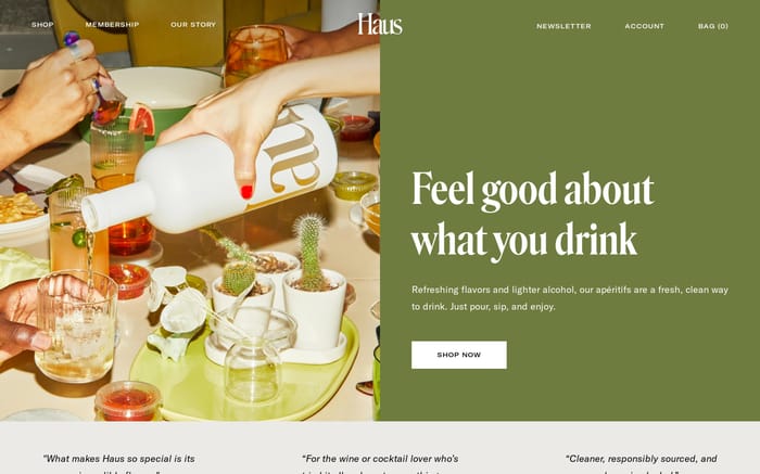 Haus website preview