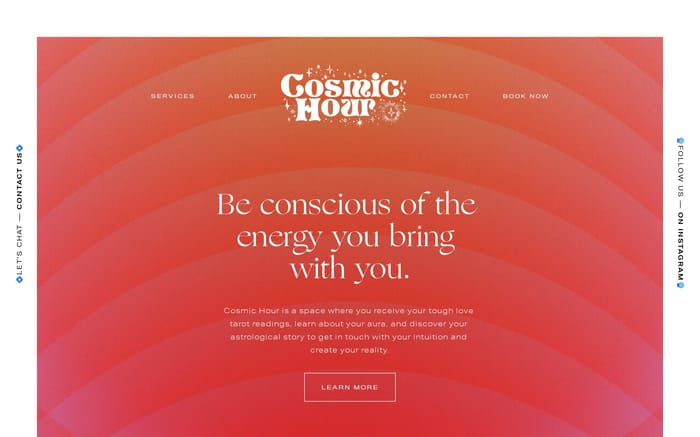 Cosmic Hour website preview