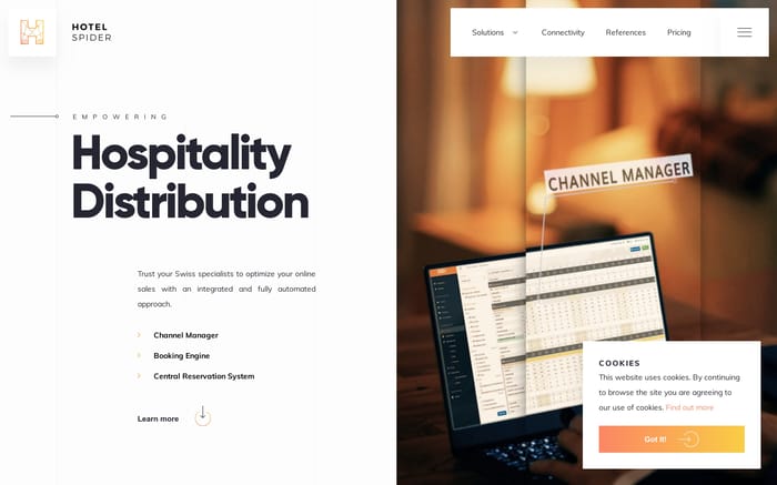 Hotel Spider | Swiss Solutions for Hotels | Channel Manager, Booking Engines, CRS website preview