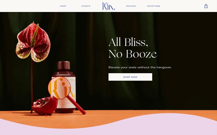 Kin Euphorics website preview