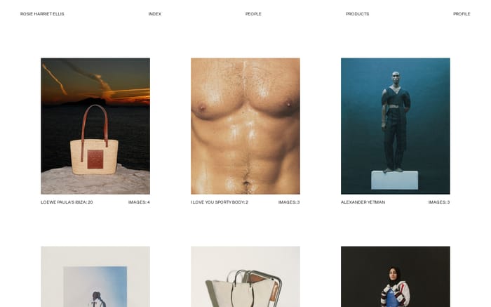 Rosie Harriet Ellis website preview