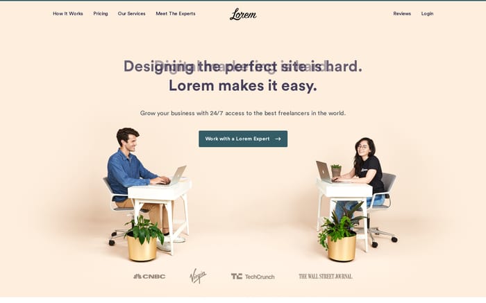 Lorem website preview