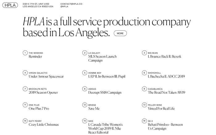 HPLA website preview